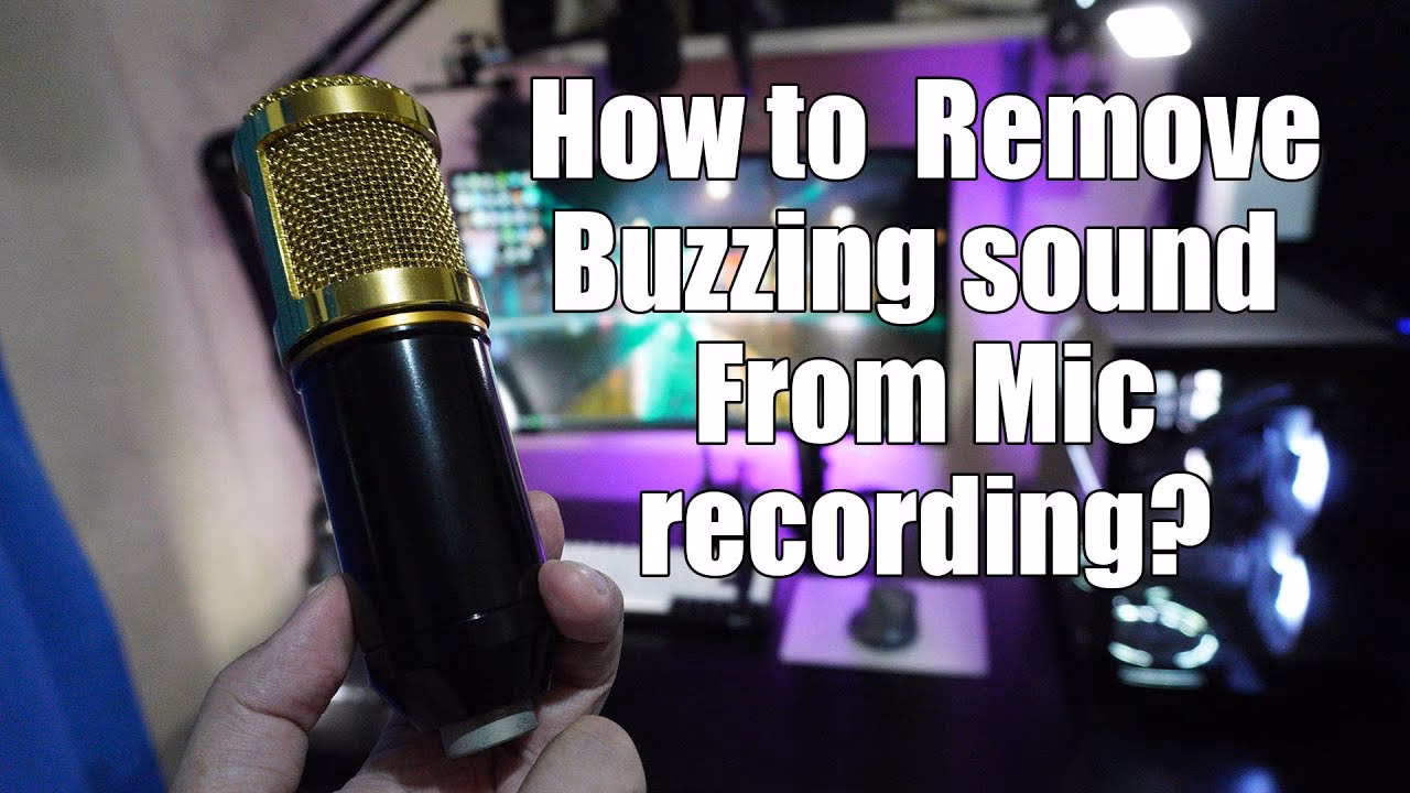 Can a faulty microphone cause a buzzing sound?