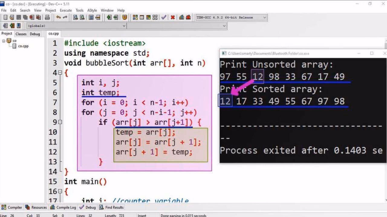 What is a recursive version of bubble sort?