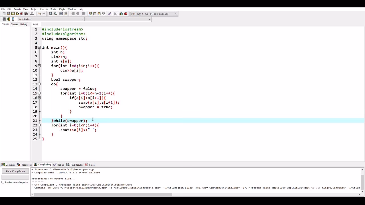 How to use bubble sort in JavaScript?