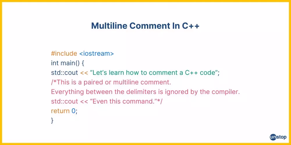 How do you write a comment in C++?