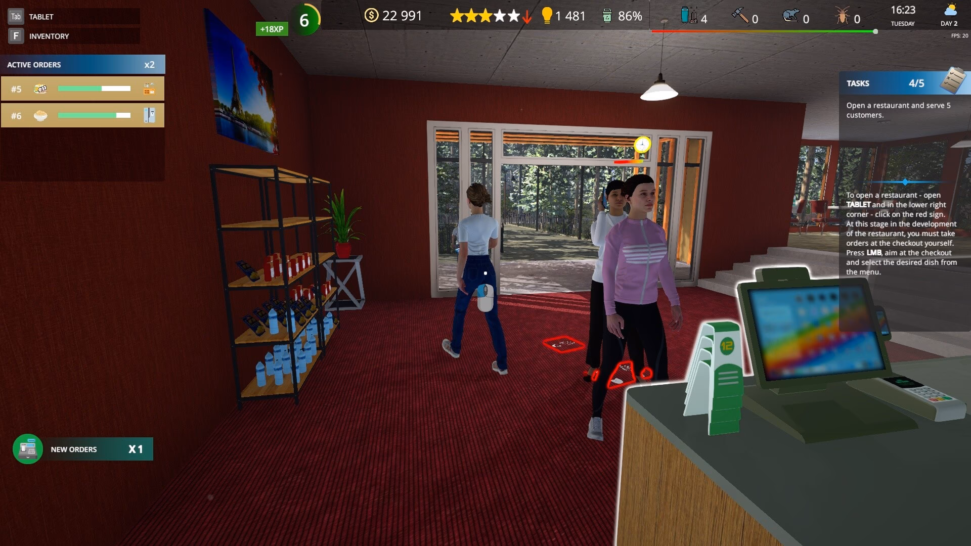 What is cafe owner simulator?