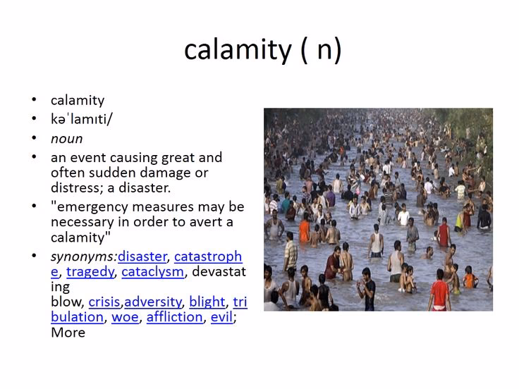Where do weather-related calamities happen?