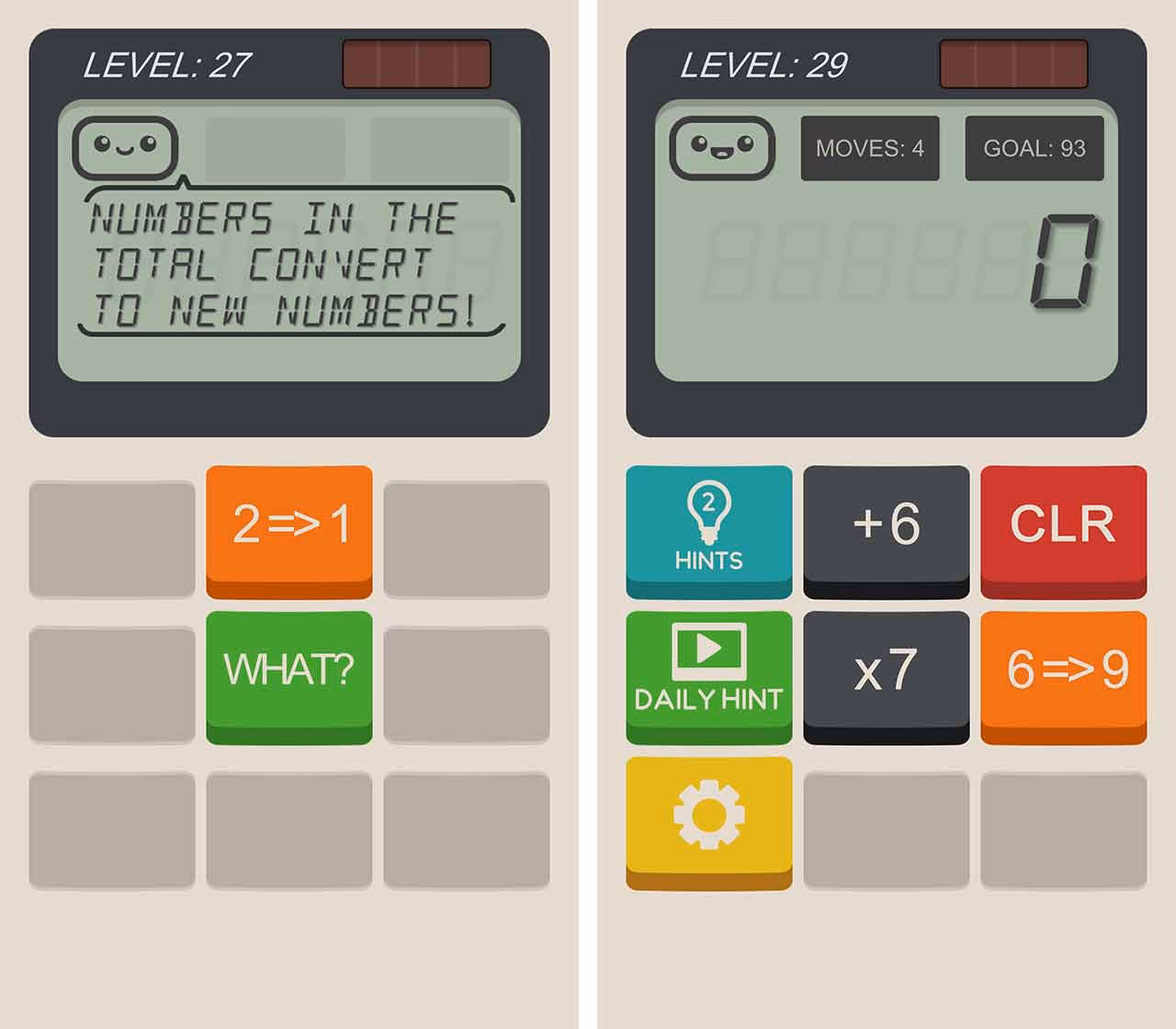 How do you play a number game with a calculator?