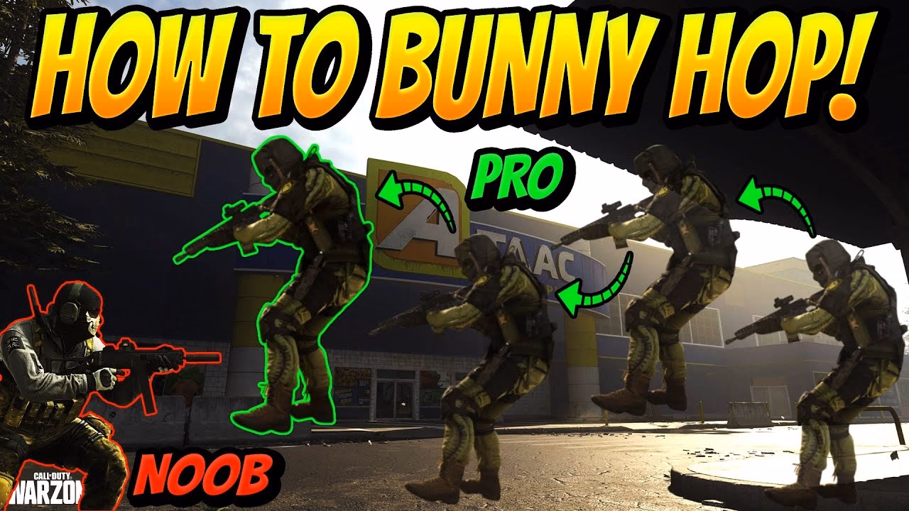 What does 'bunny hopping' mean in video games?