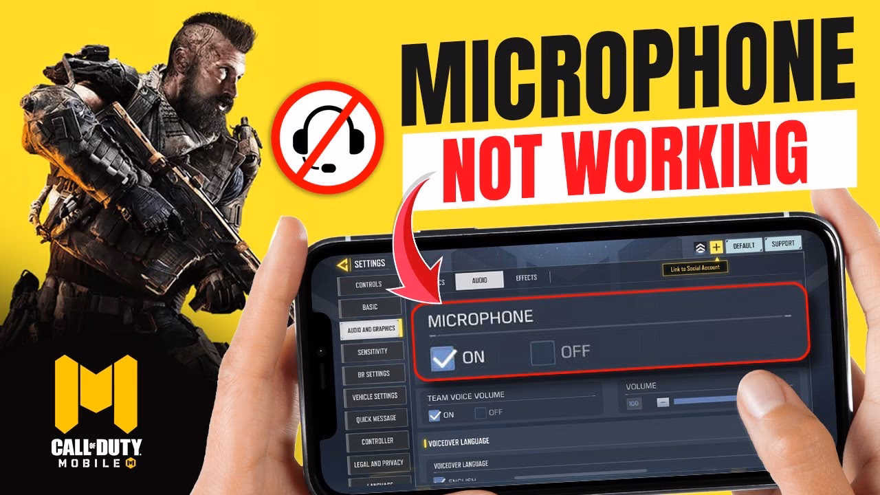 How do I fix audio problems in Call of Duty Mobile?