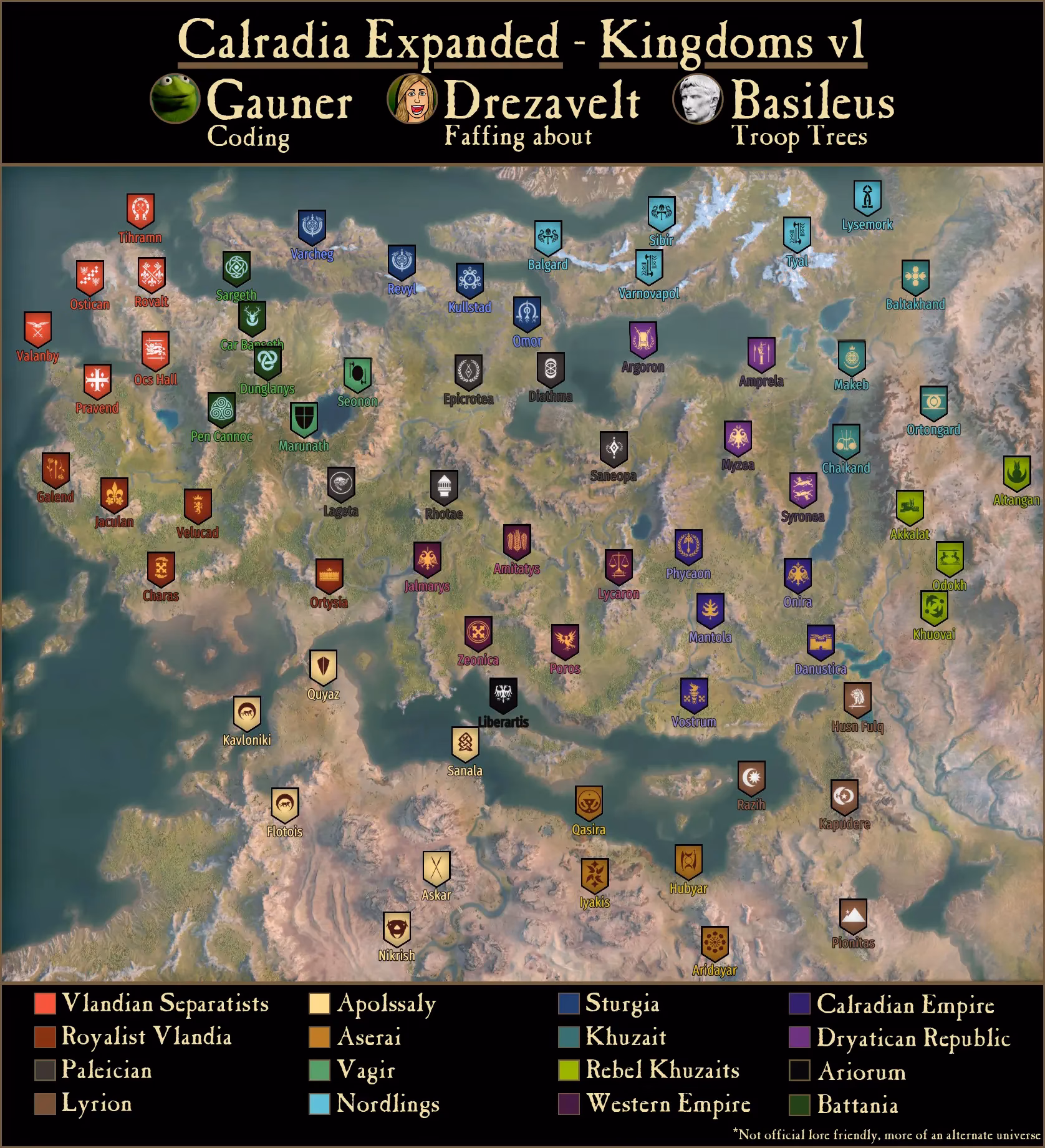 What's new in C alradia expanded kingdoms?