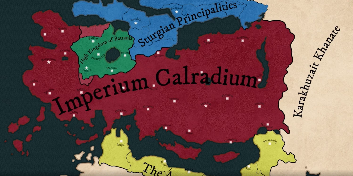 Is the south Empire still a part of the calradian Empire?