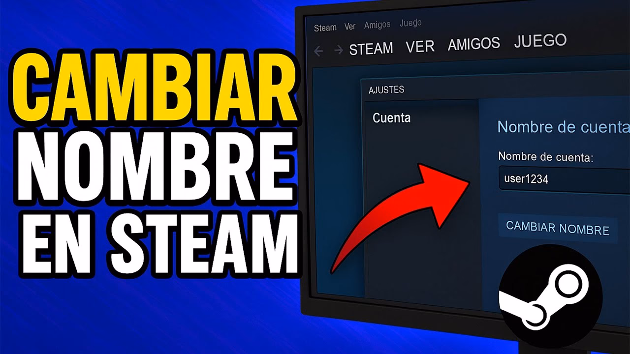 ¿Cómo cambiar el nombre de usuario en Steam?