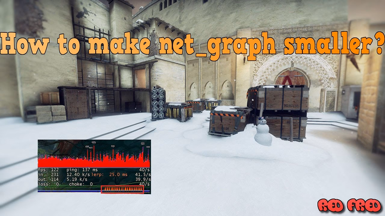 How do I change the size of a net graph in CSGO?
