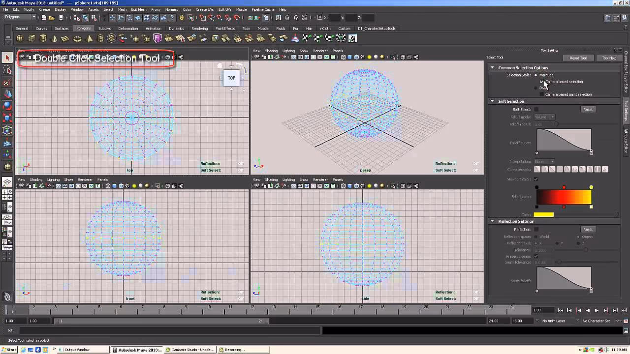 What is camera projection in Maya?