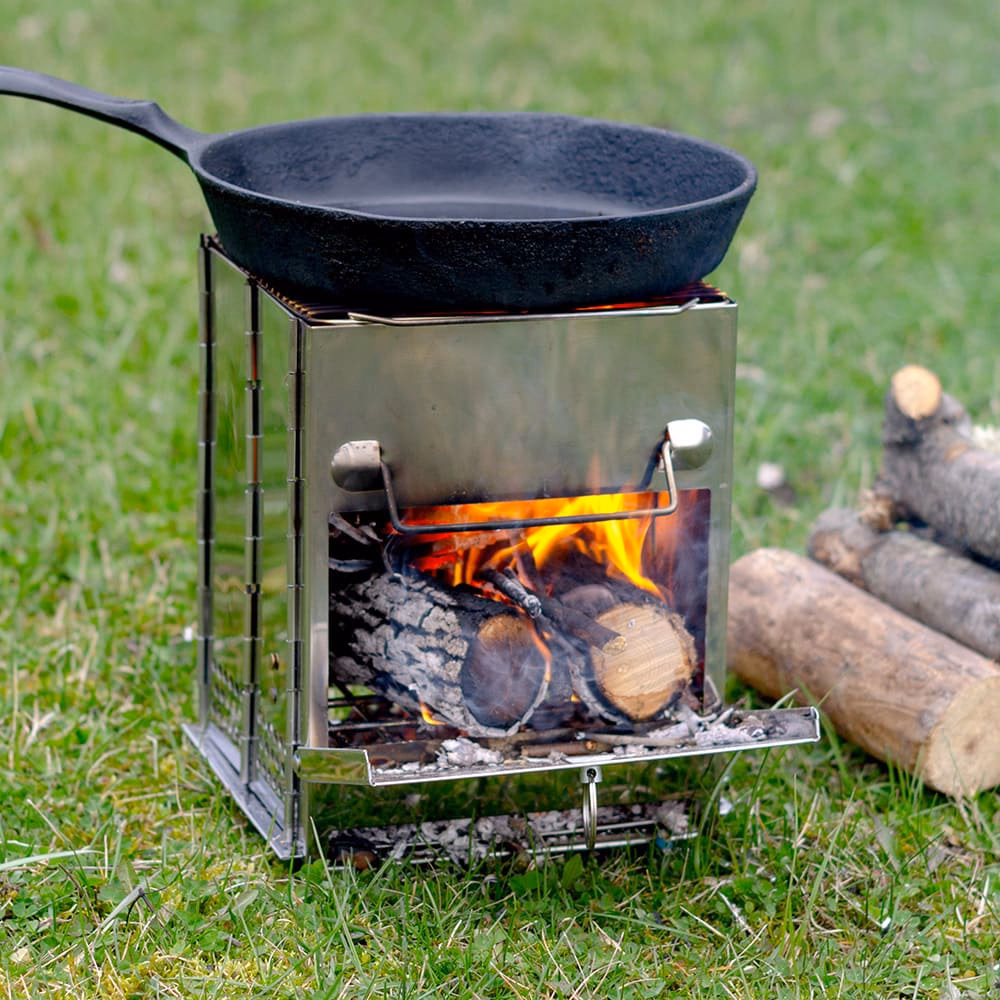 Can a camp stove turn fire into electricity?