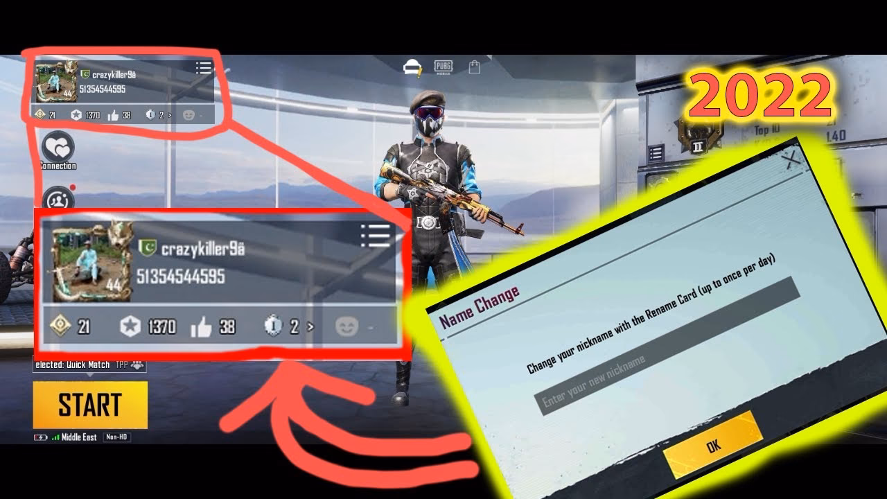 How much does a PUBG rename cost?