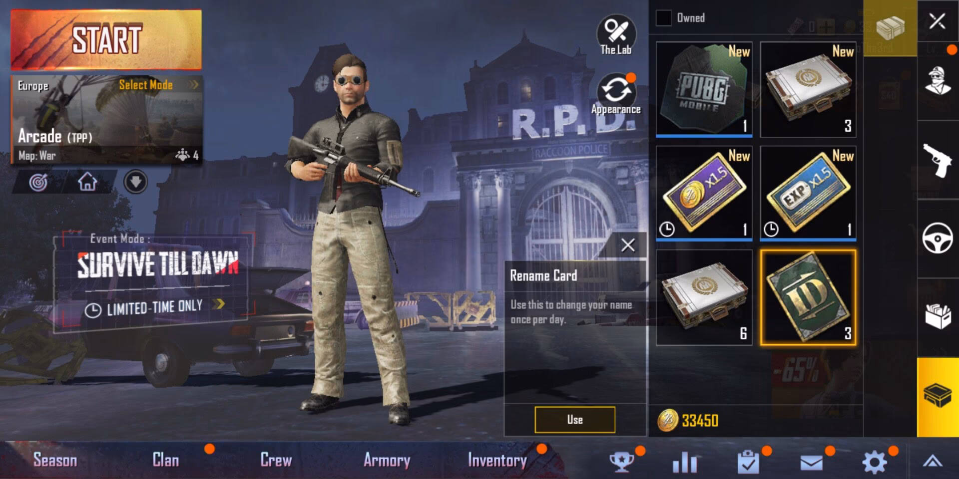 How do you change a name in PUBG?