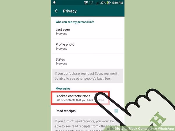 Will a blocked contact see my profile information?