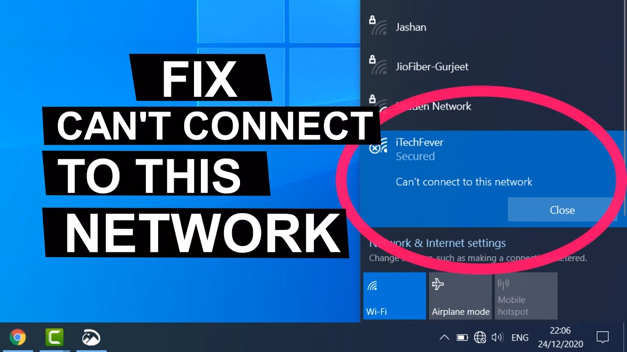 Why can't I connect to my Network?
