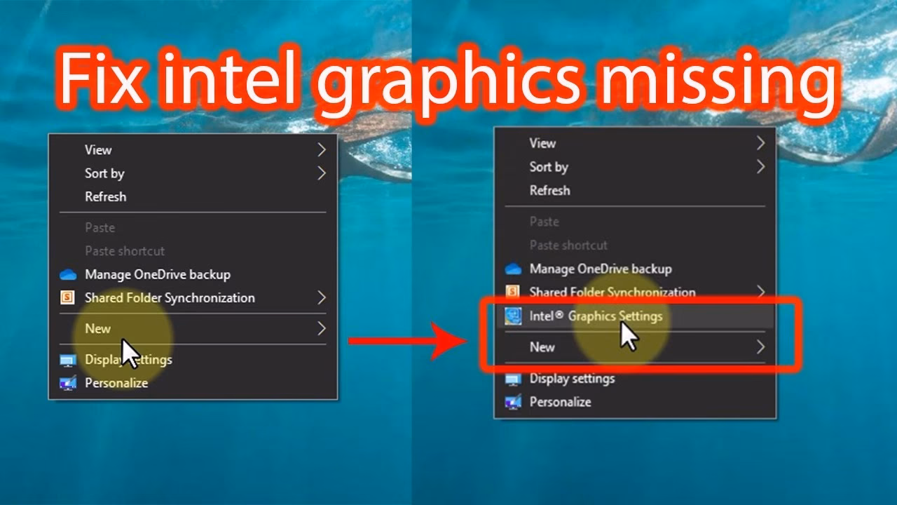 How to fix Intel graphics control panel not opening Windows 10?