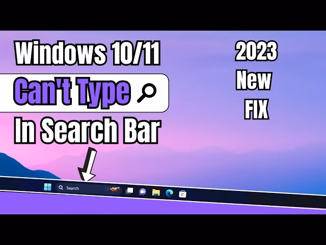 Why can't I type in Windows 11?