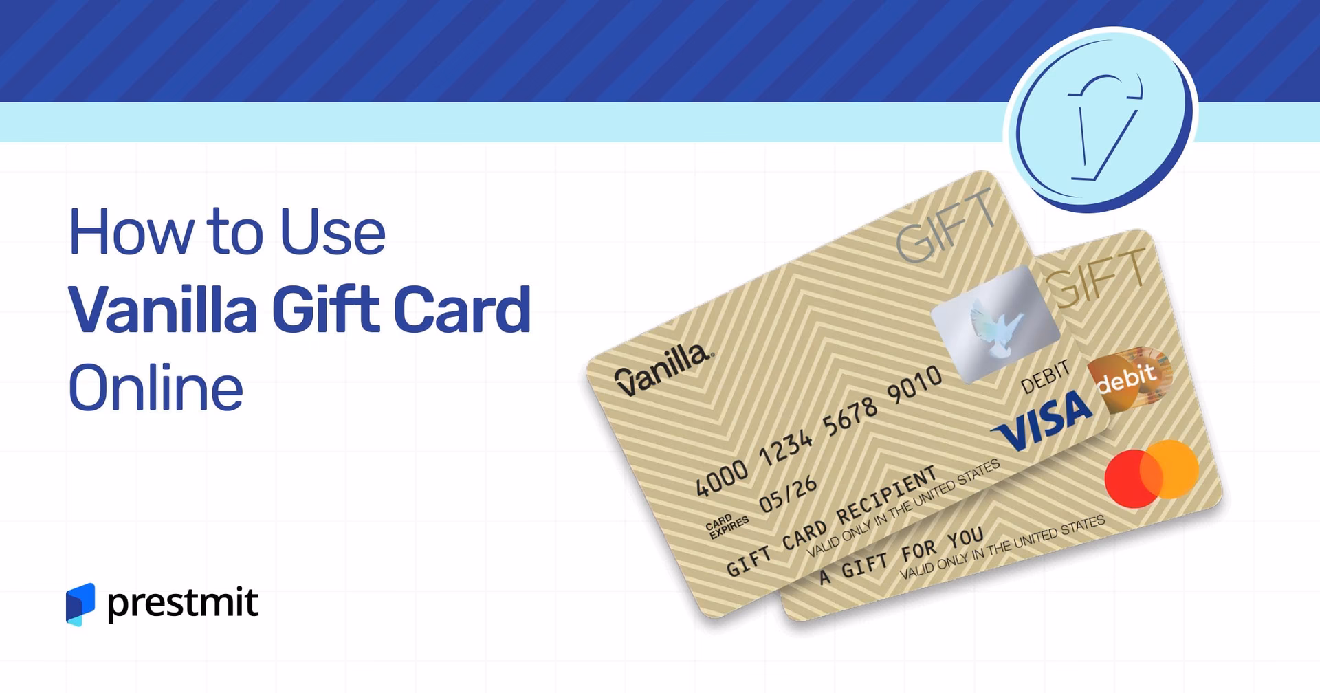 How do I use a Visa gift card online?