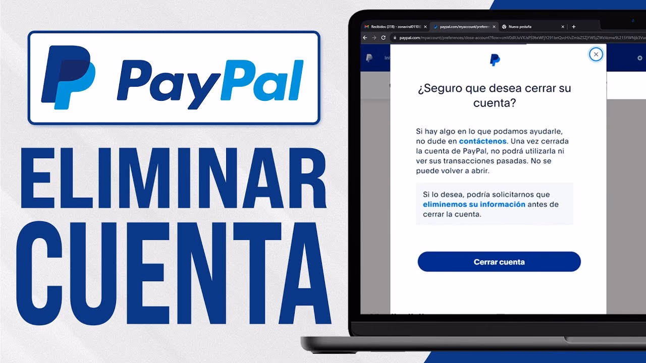 ¿Cómo eliminar una cuenta de PayPal de una empresa?