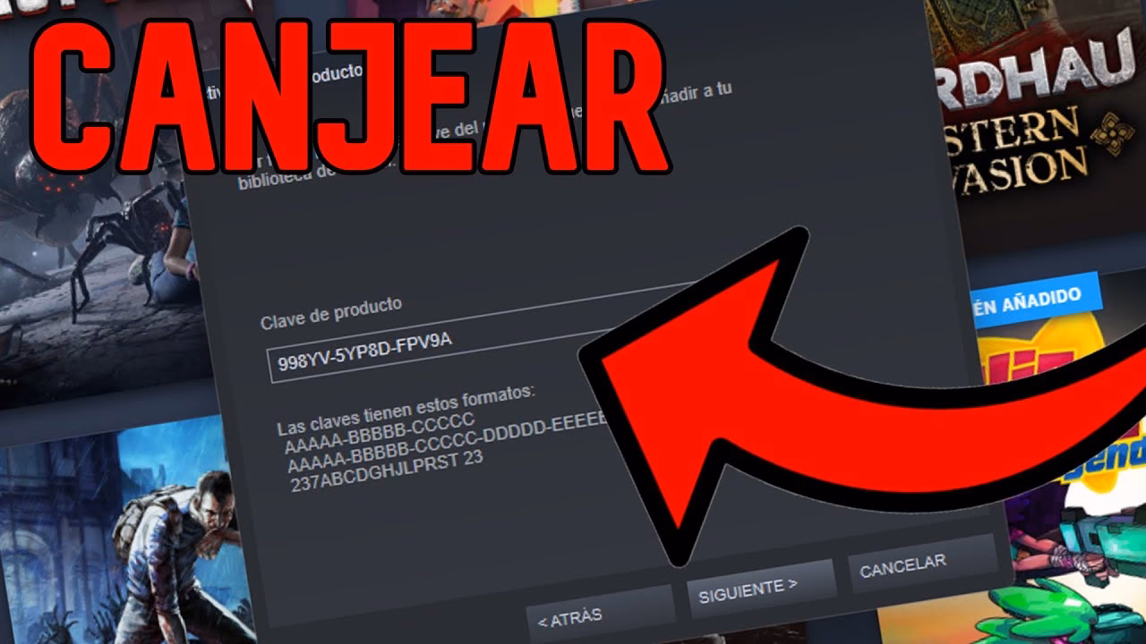 ¿Cómo canjear códigos en Steam?