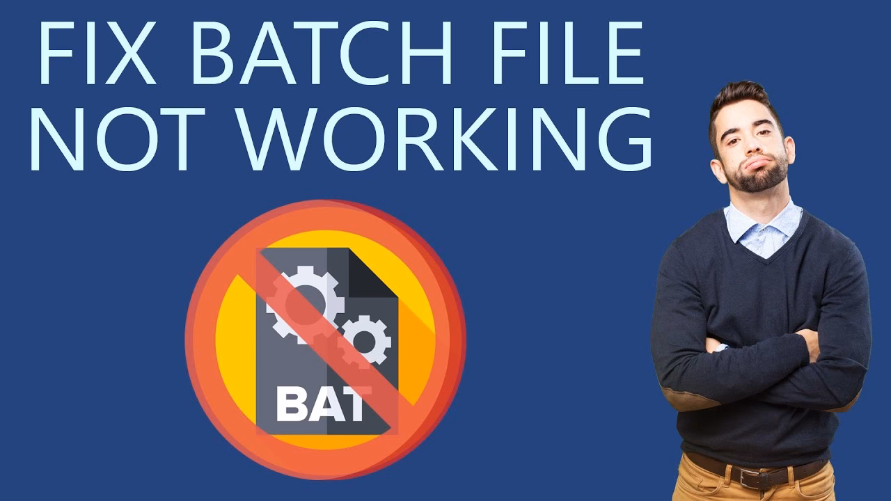 Why is my bat file not running?