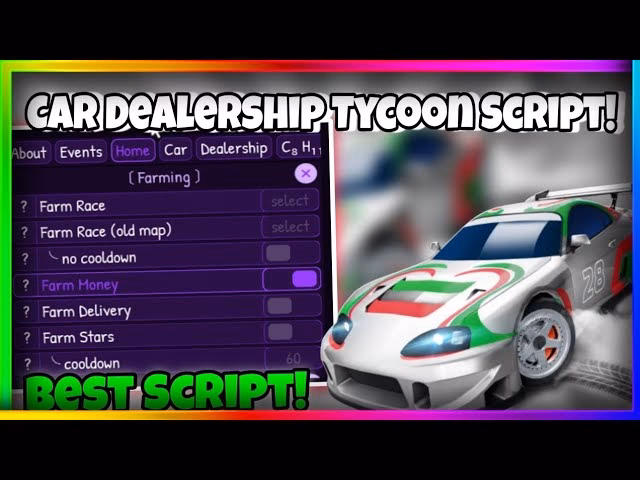 Why is my op car dealer tycoon script not working?