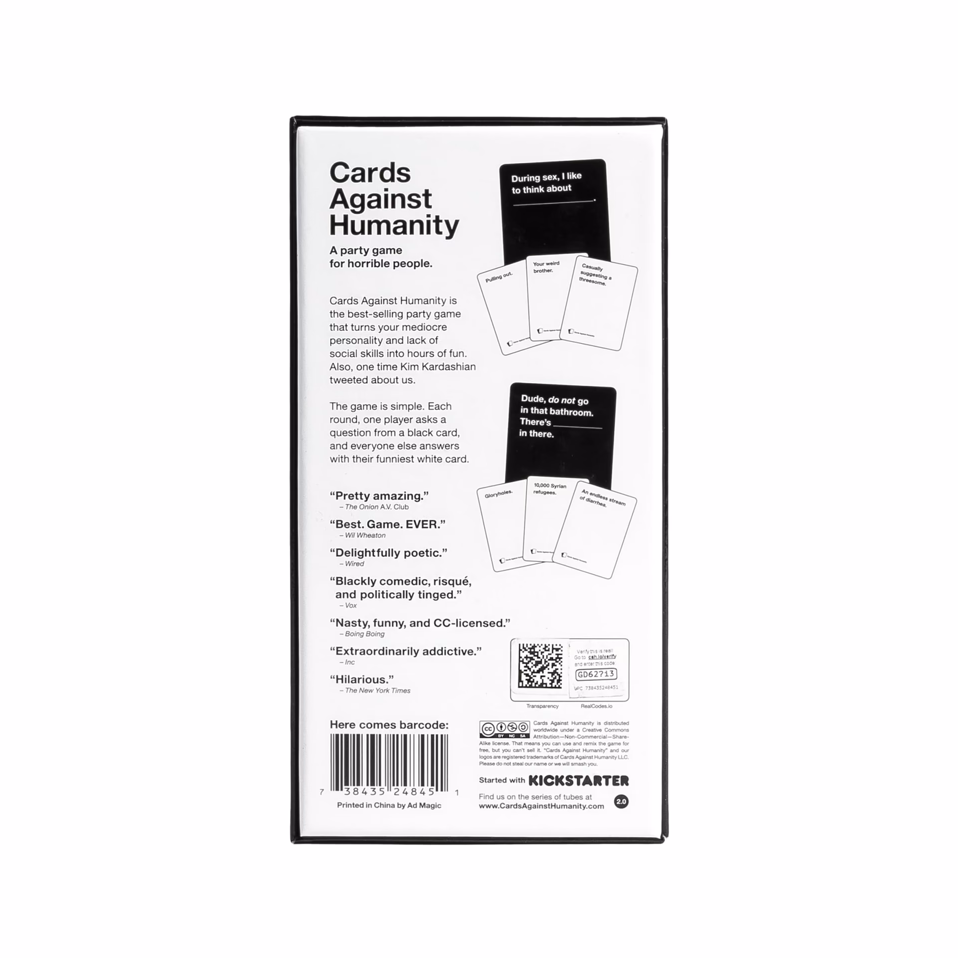 ¿Cuáles son las reglas básicas de Cards Against Humanity?