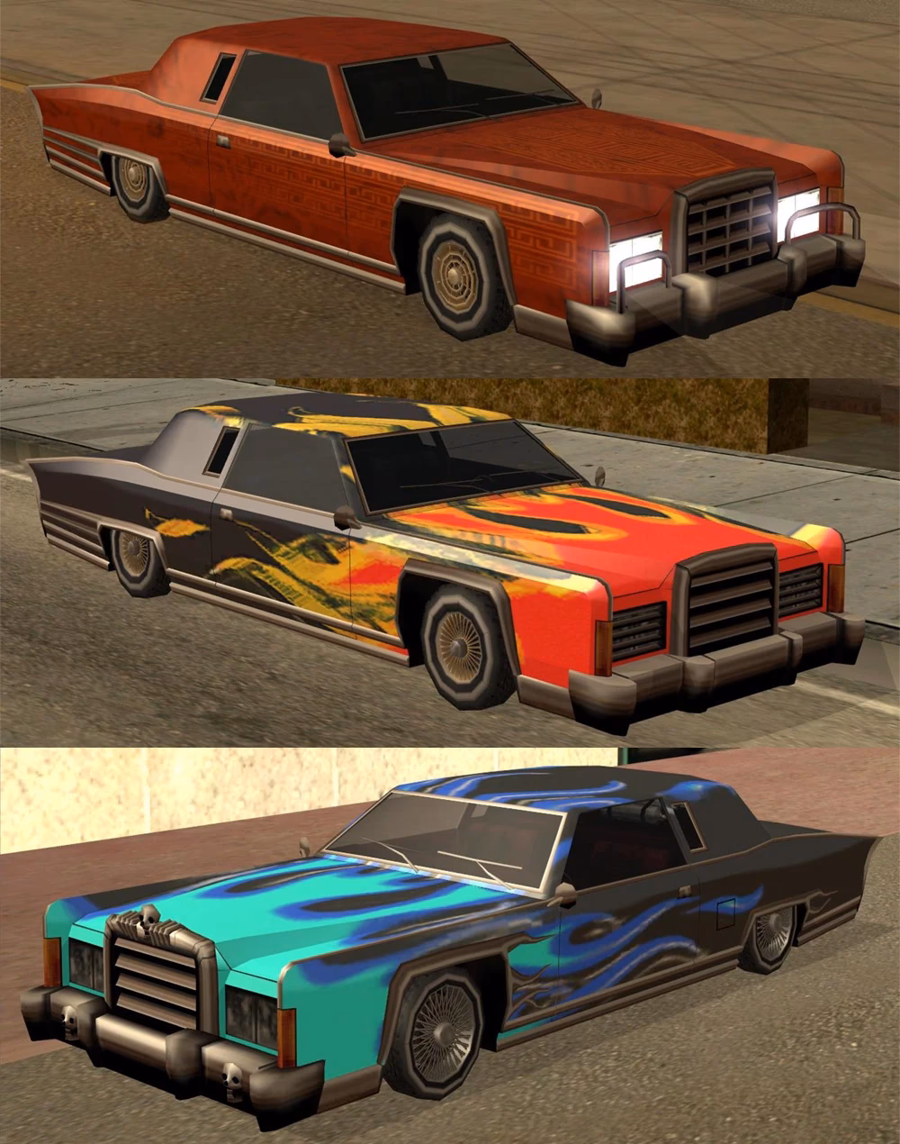 How do I import/export vehicles in GTA San Andreas?
