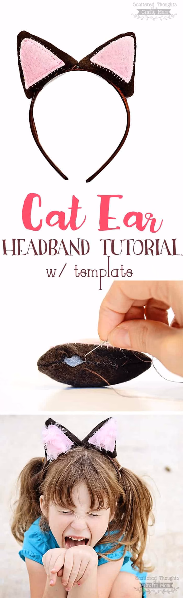 How to make cat ears without sewing?