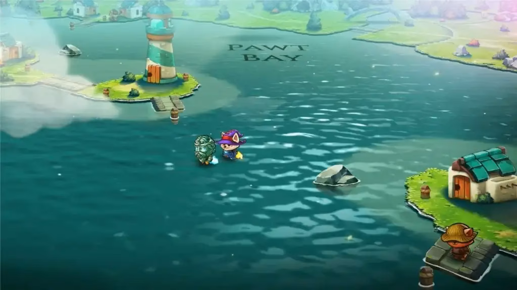Can you walk on water in Cat Quest 2?