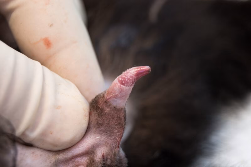 Is it normal for a cat's penis to be pink?