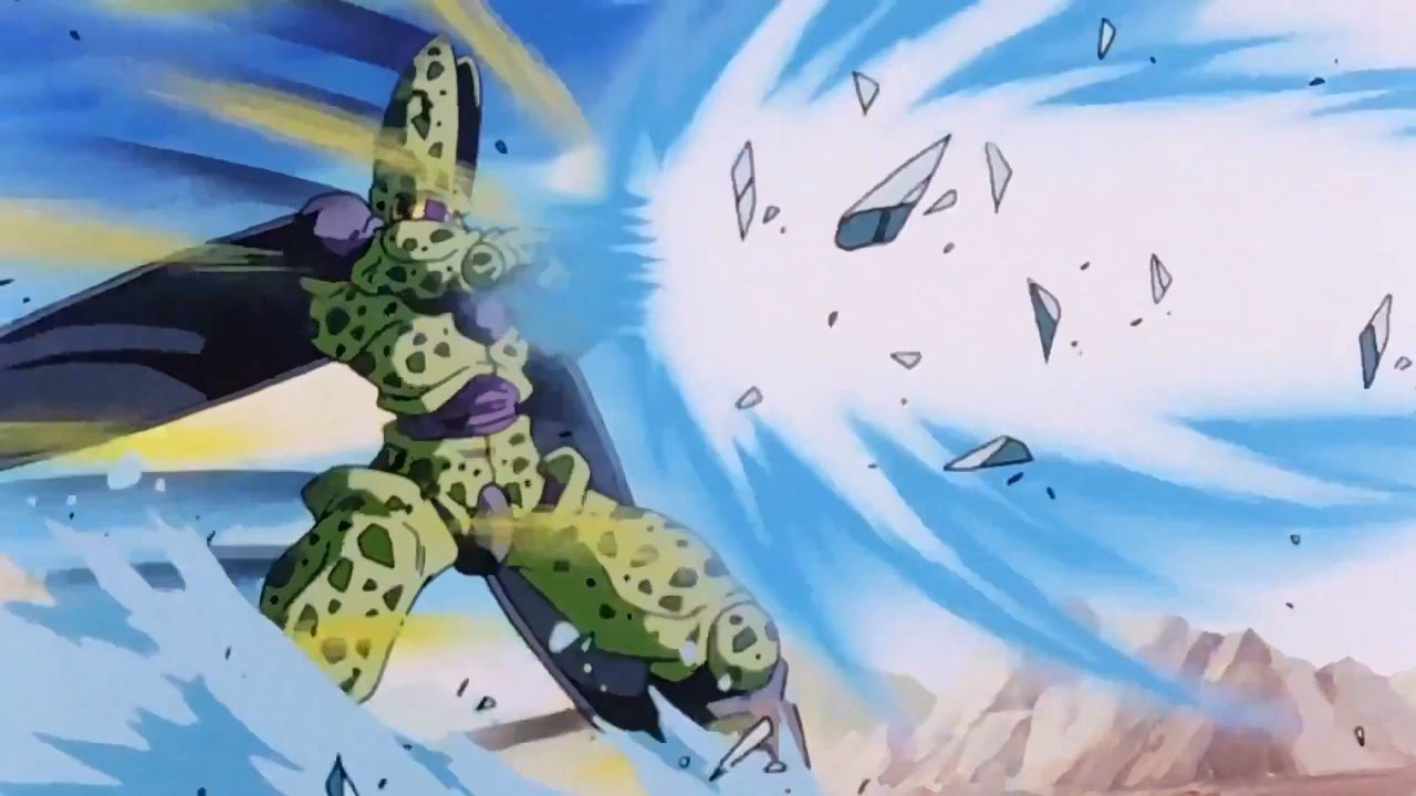 ¿Cuál fue la ventaja de Cell en el choque sideral de dos Kame Hame Ha?