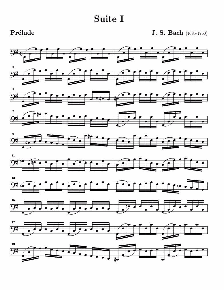 How many solo cello suites are there?