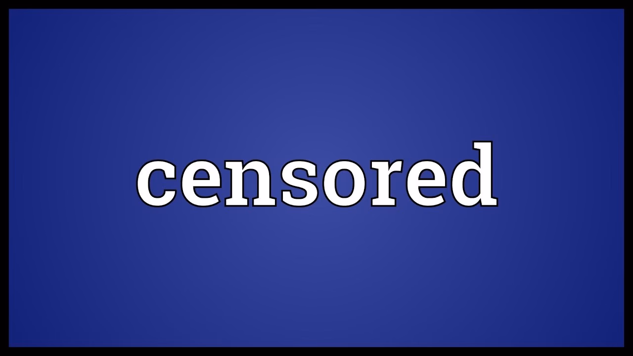 What is censored data?