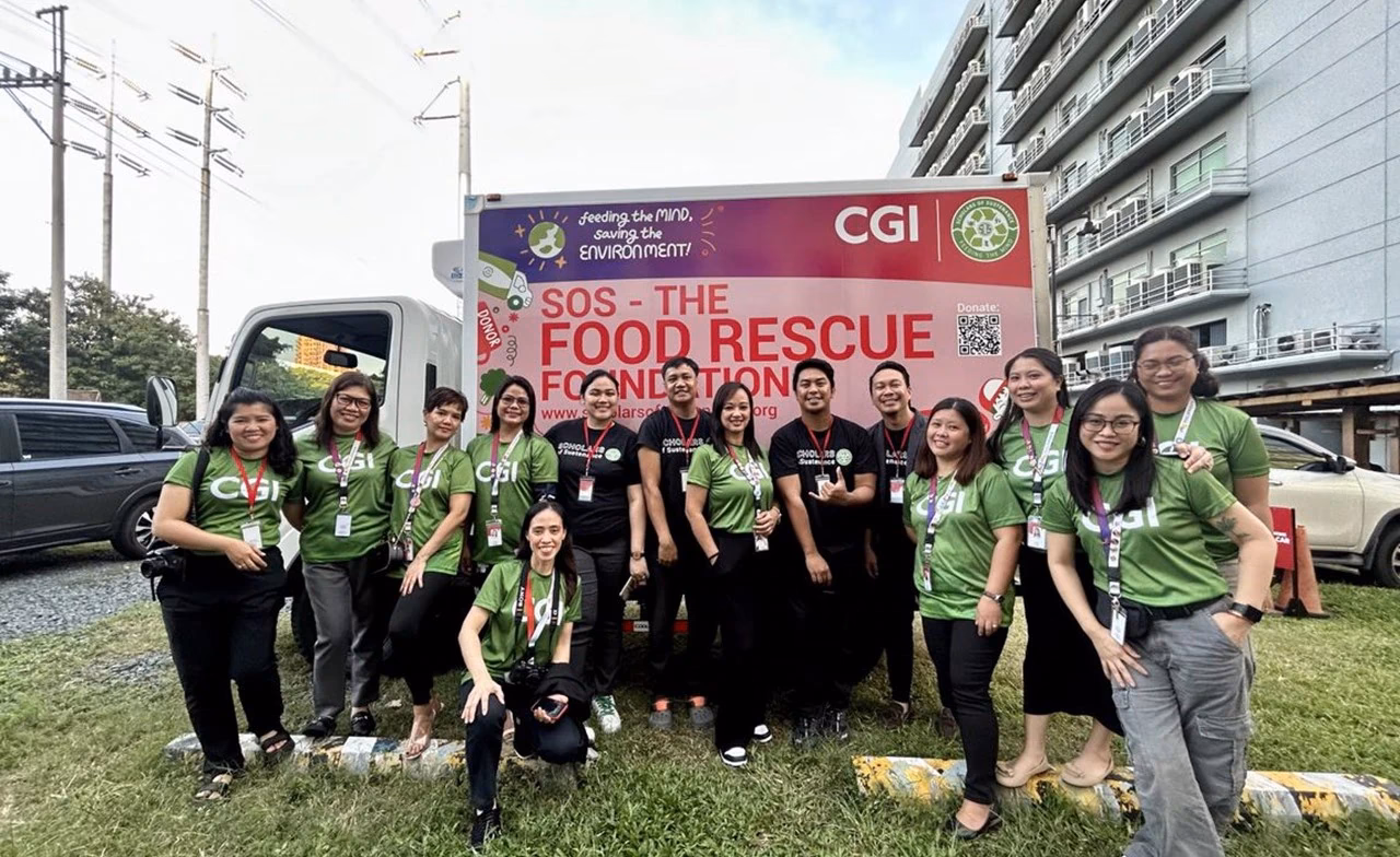 How do CGI professionals support the communities they serve?