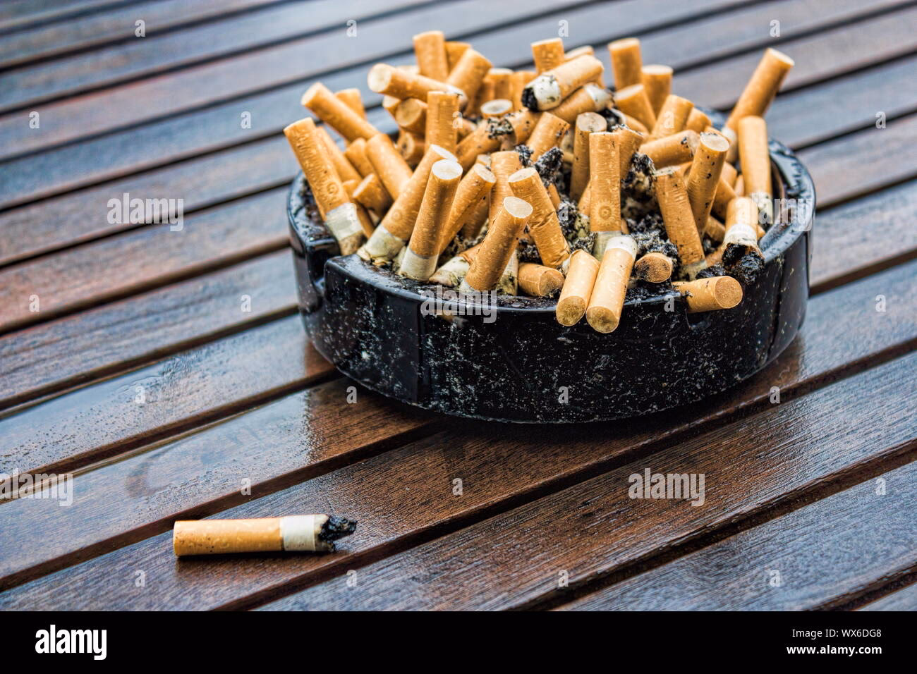 What does it mean to chain smoke a cigarette?