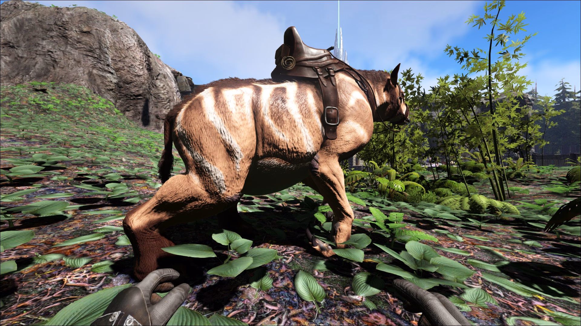 How do I copy the Chalicotherium saddle blueprint?