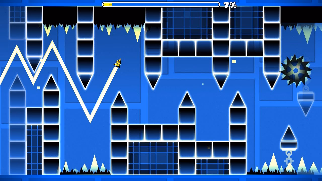How do you unlock the challenge in Geometry Dash World?