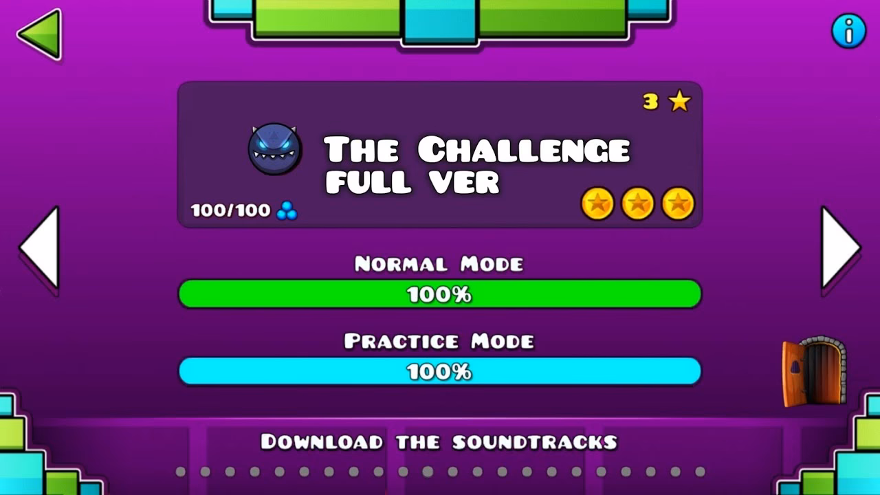 What is a Geometry Dash challenge list?