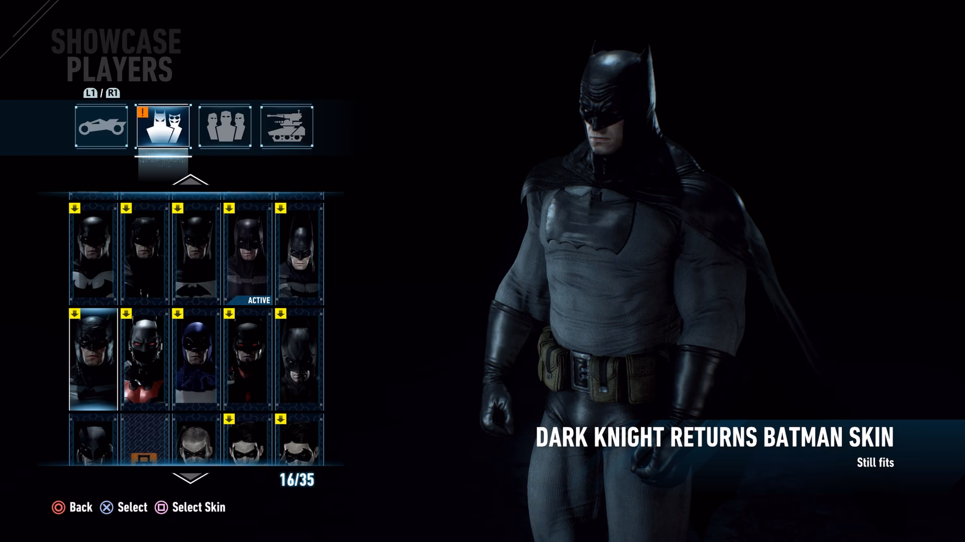 How to change skins in Arkham Knight?