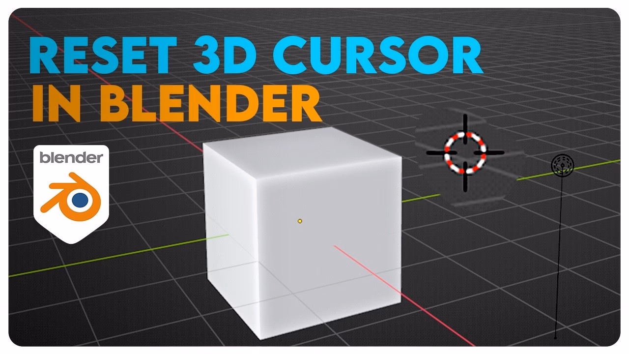 How to move 3D cursor in Blender?