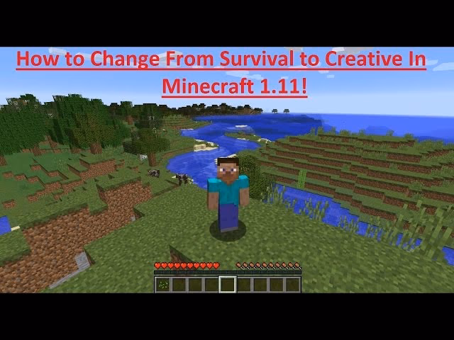 How do I change from Creative to survival in Minecraft?