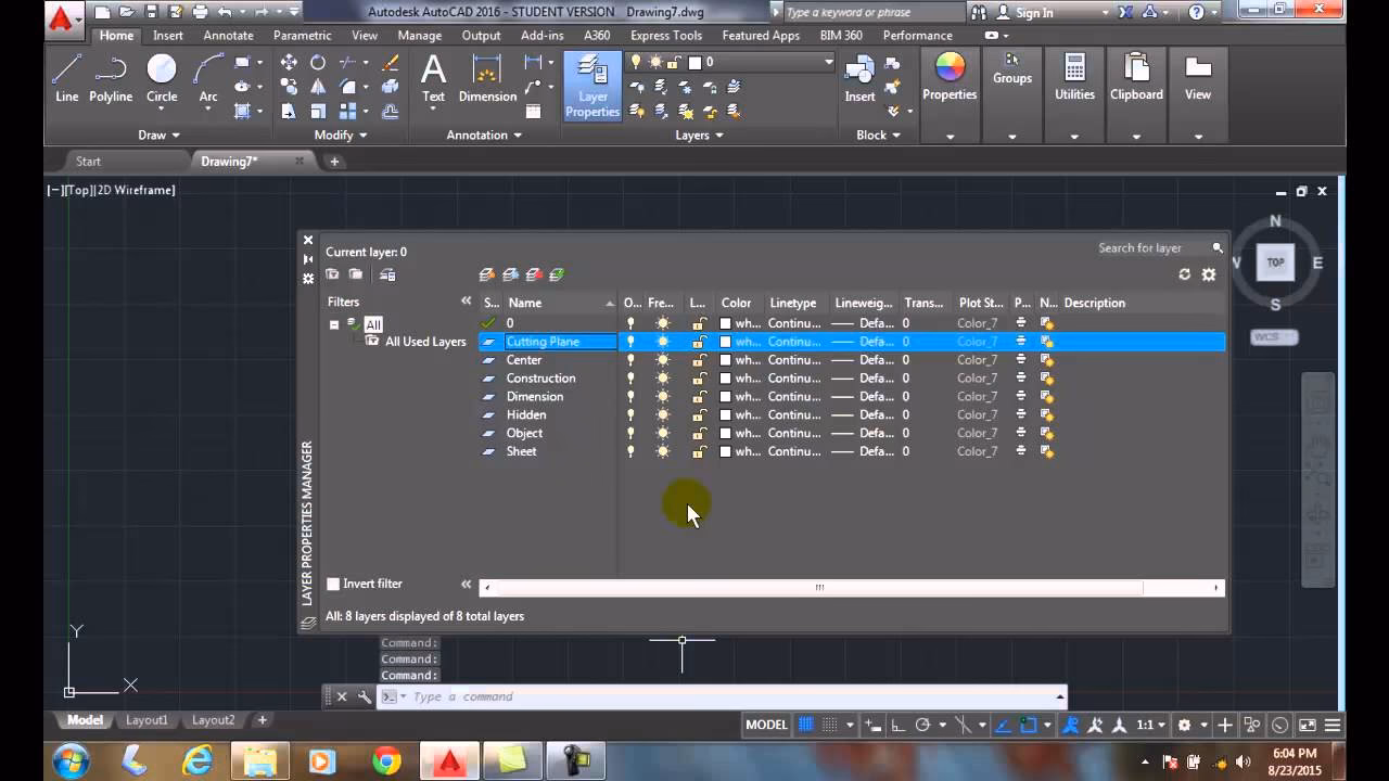 How to add a layer in AutoCAD?