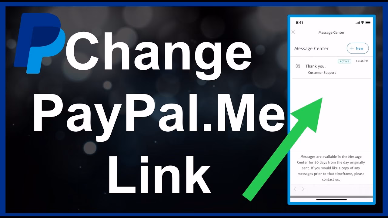 Can a PayPal link be changed?