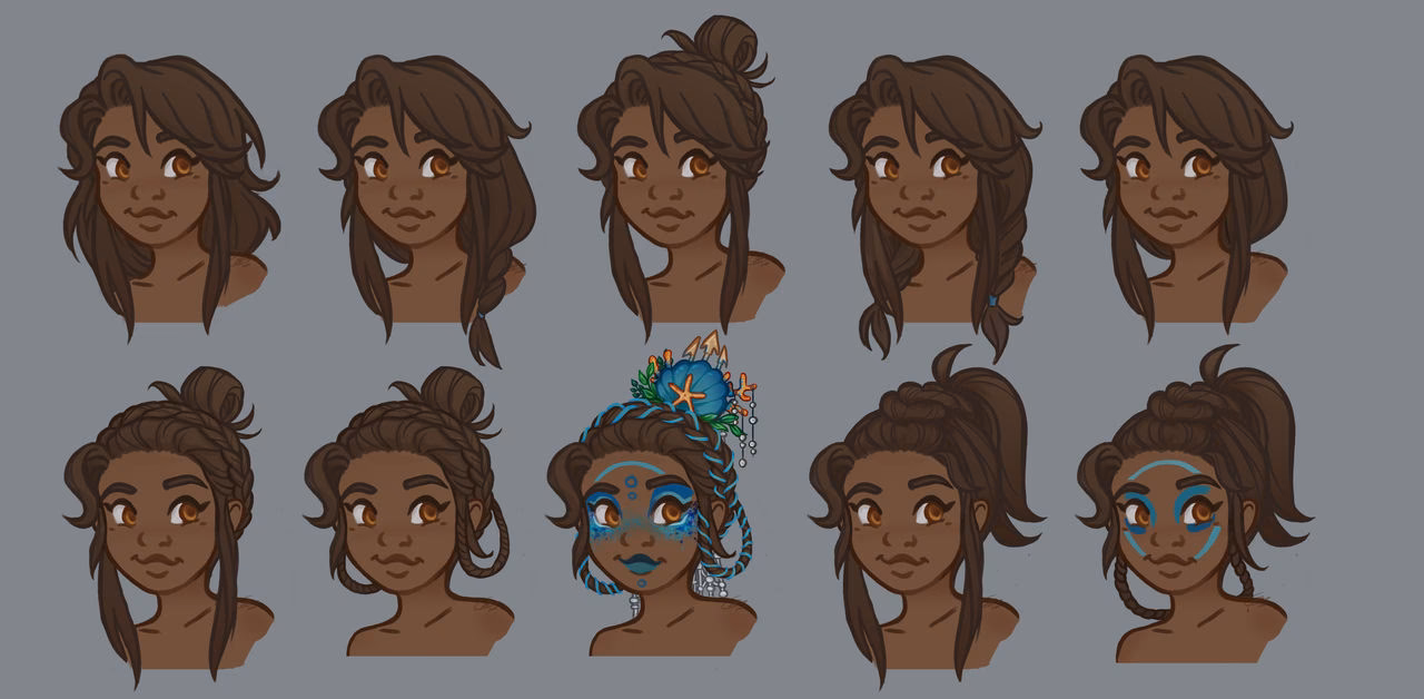 What is a good hairstyle for a character?