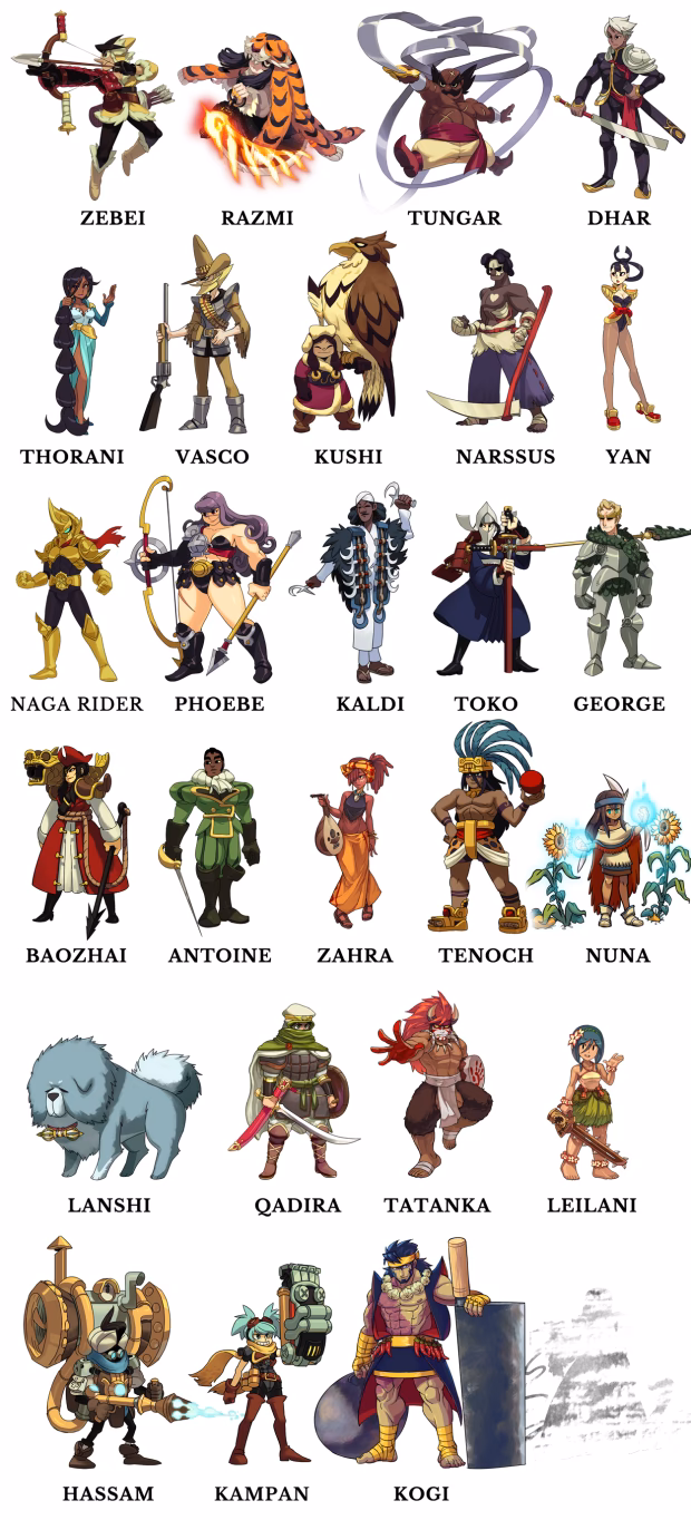 Are there any playable characters in indivisible?