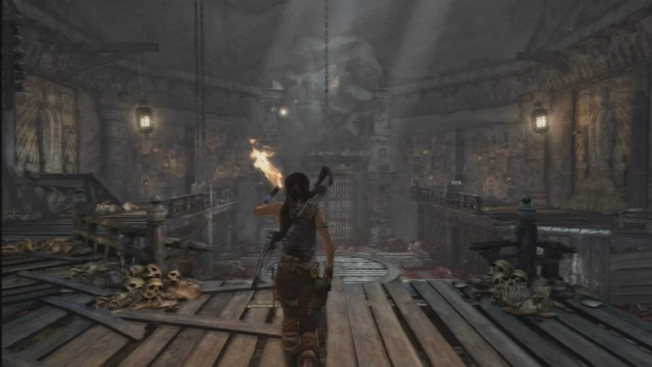 How do you solve chasm shrine in Tomb Raider?