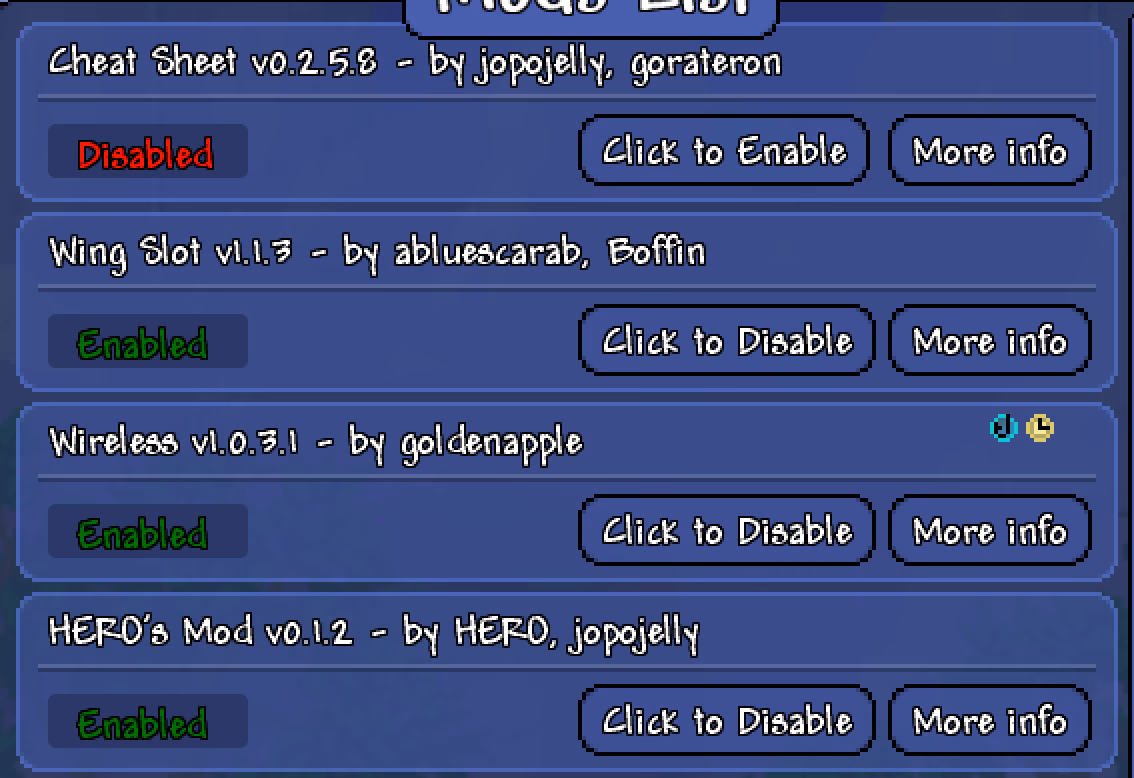 What is the Terraria checklist?