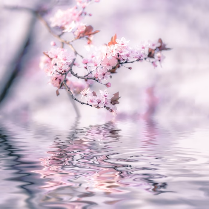 How many people search for cherry blossom wallpaper on Wayfair?