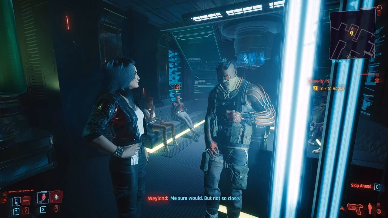 How do you talk to Johnny in Cyberpunk 2077?